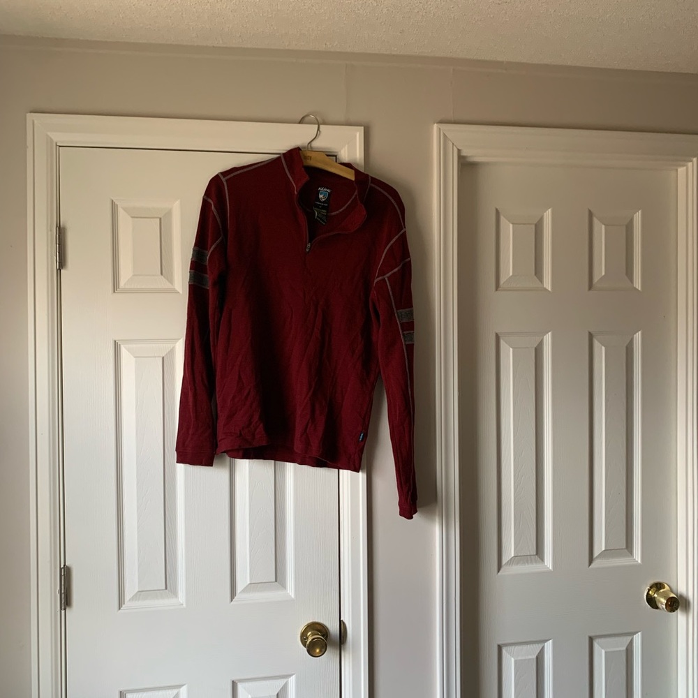Kuhl Merino Wool Burgundy Pullover
